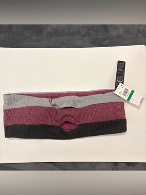 SOLUNA Swim Bikini Top Women Large Multicolor Striped Bandeau Removable Cups